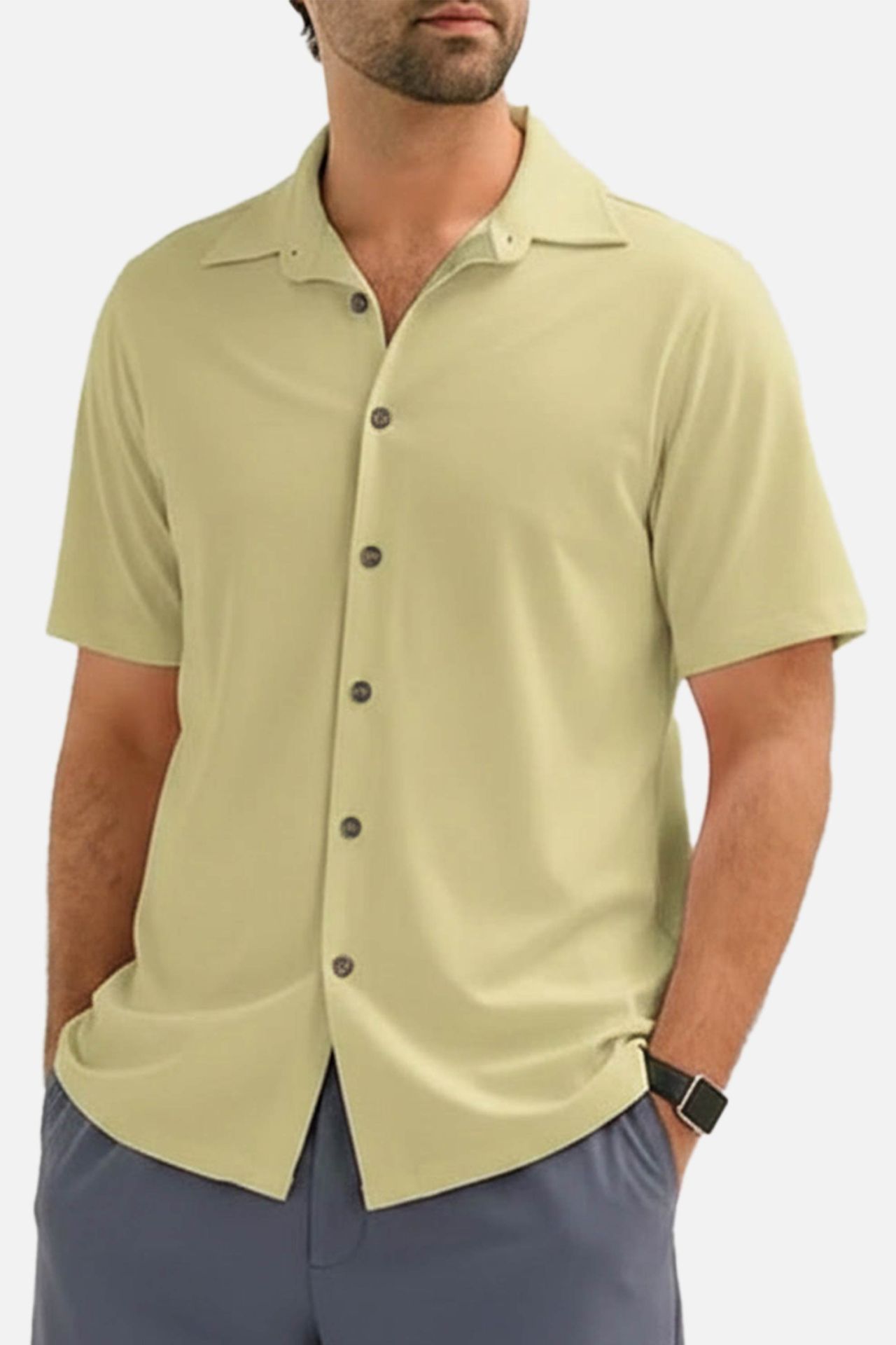 Men's Viscose Blend Bushirt (PKPVB-6|HSL|FOLA)