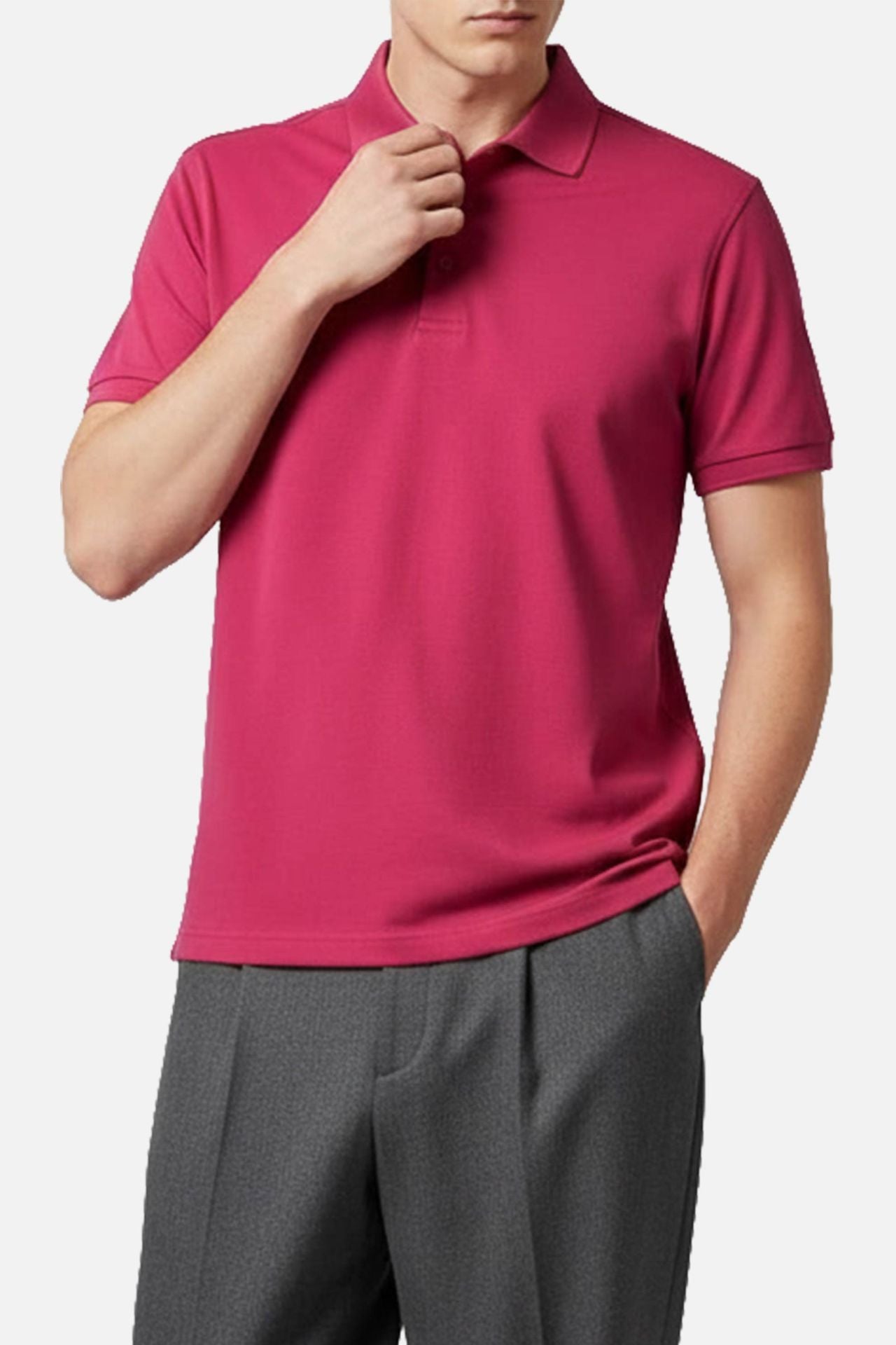 Men's Cotton Viscose Polyester T Shirt (PKTBH-7|PKT|FOLA)