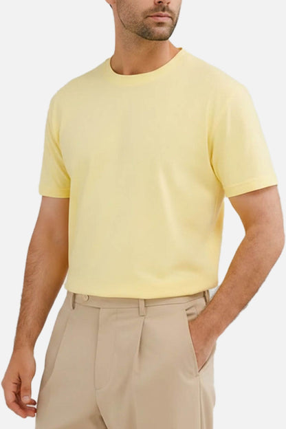 Men's Cotton Viscose Polyester T Shirt (PKTBH-8|RLX|FOLA)
